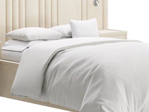 Madison Upholstered Ottoman Bed 3D Model