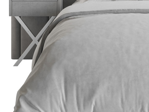 Madison Upholstered Ottoman Bed 3D Model