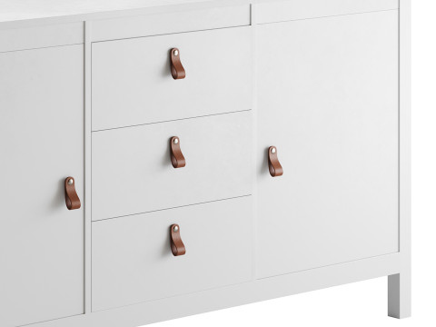 Mcintyre Wide 3 Drawer Sideboard Modelo 3D