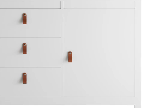 Mcintyre Wide 3 Drawer Sideboard 3D Model