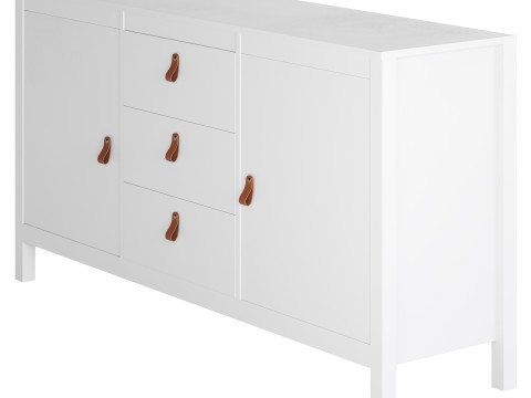 Mcintyre Wide 3 Drawer Sideboard Modelo 3D