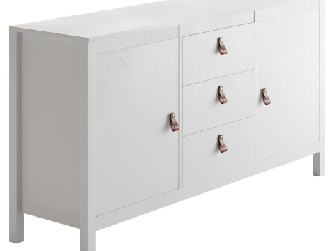 Mcintyre Wide 3 Drawer Sideboard Modelo 3D