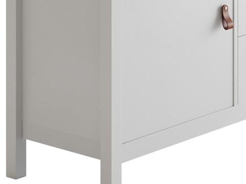 Mcintyre Wide 3 Drawer Sideboard Modelo 3D