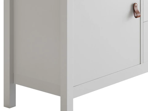 Mcintyre Wide 3 Drawer Sideboard 3D Model