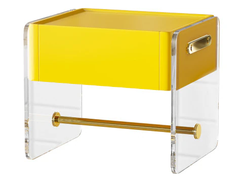 Minimalist Bedside Table 3D Model