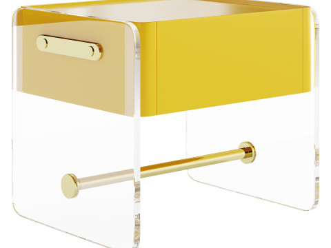 Minimalist Bedside Table 3D Model