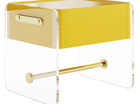 Minimalist Bedside Table 3D Model