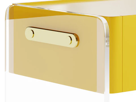 Minimalist Bedside Table 3D Model