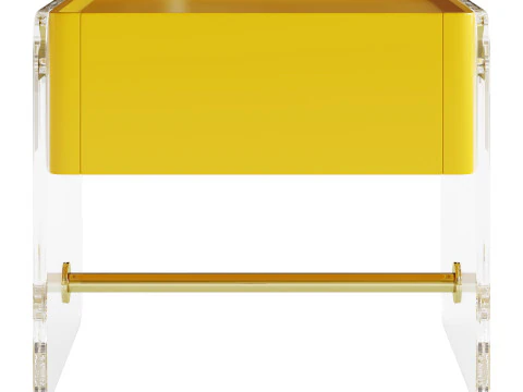 Minimalist Bedside Table 3D Model