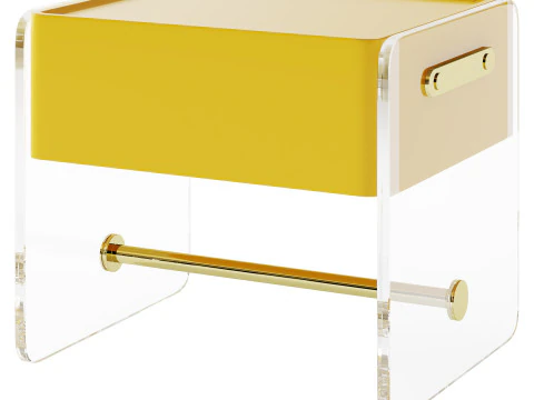 Minimalist Bedside Table 3D Model