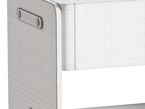 Minimalist Bedside Table 3D Model