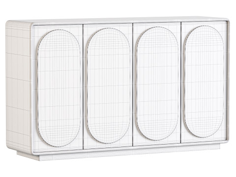 Mobile economical shoe rack Model 3D
