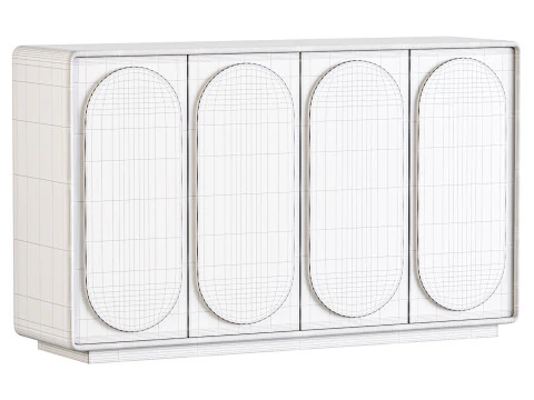 Mobile economical shoe rack 3D Model