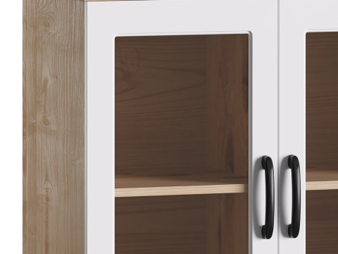Modern Wood Buffet Cabinet 3D-Modell