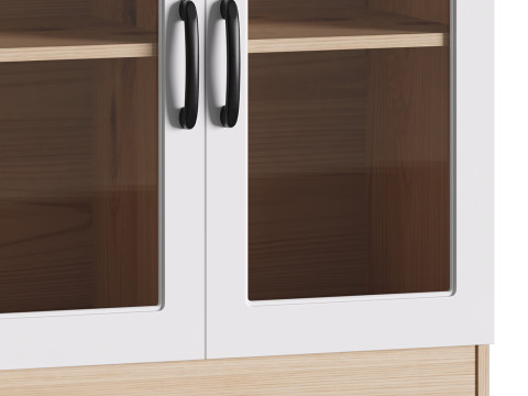 Modern Wood Buffet Cabinet 3D-Modell