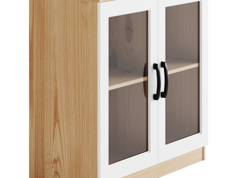 Modern Wood Buffet Cabinet 3D-Modell