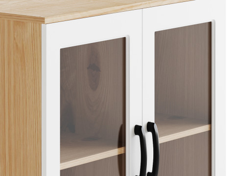 Modern Wood Buffet Cabinet 3D-Modell