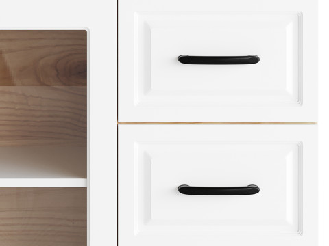 Modern Wood Buffet Cabinet 2 Modelo 3D