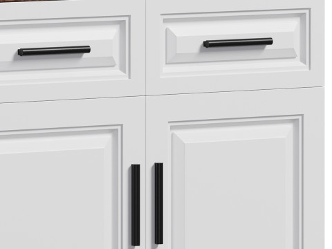 Modern Wood Buffets Sideboards 1 3Dモデル