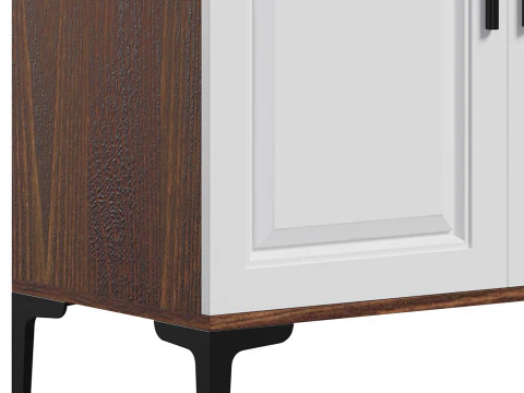 Modern Wood Buffets Sideboards 1 3D Model