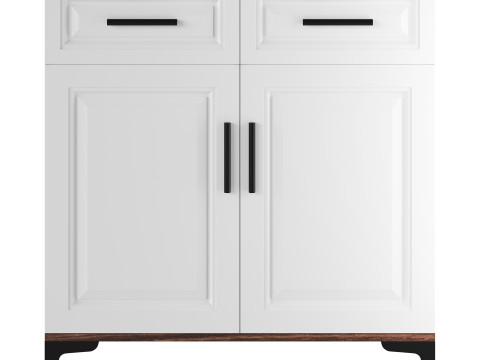 Modern Wood Buffets Sideboards 1 3Dモデル