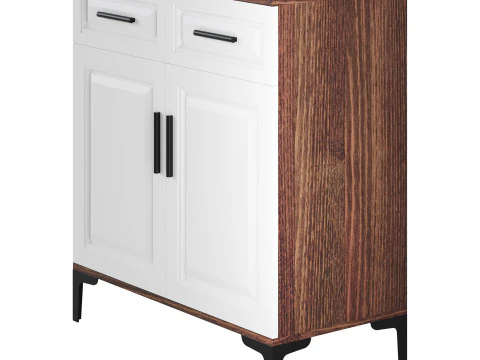 Modern Wood Buffets Sideboards 1 3D Model