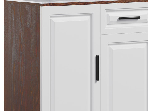 Modern Wood Buffets Sideboards 2 3D Model