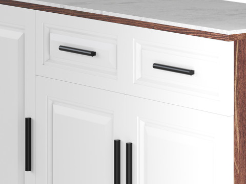Modern Wood Buffets Sideboards 2 3D Model