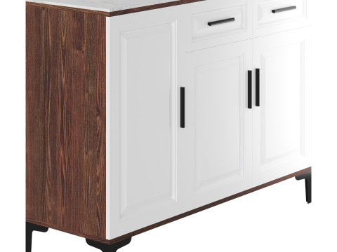 Modern Wood Buffets Sideboards 2 3D Model