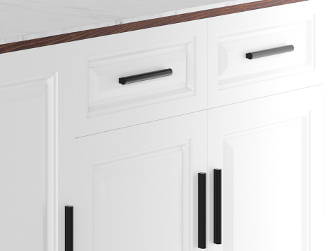 Modern Wood Buffets Sideboards 2 3D Model