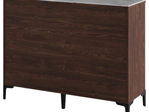 Modern Wood Buffets Sideboards 2 3D Model