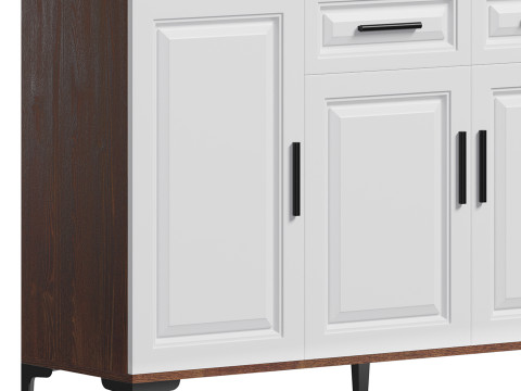 Modern Wood Buffets Sideboards 3 3D 모델