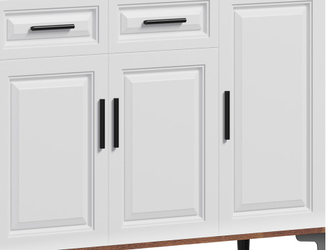 Modern Wood Buffets Sideboards 3 3D 모델