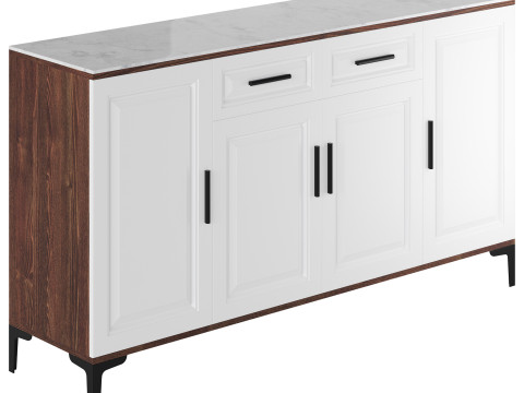 Modern Wood Buffets Sideboards 3 3D 모델