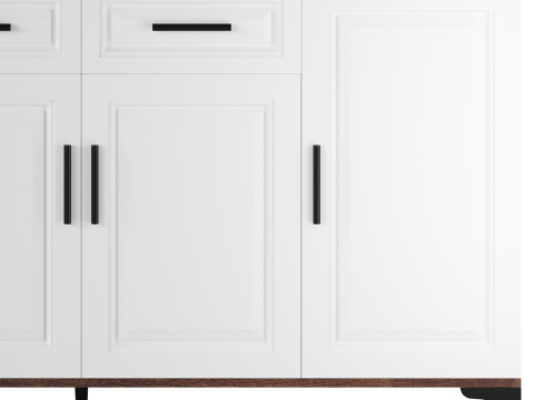 Modern Wood Buffets Sideboards 3 3D 모델