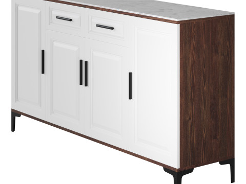 Modern Wood Buffets Sideboards 3 3D 모델