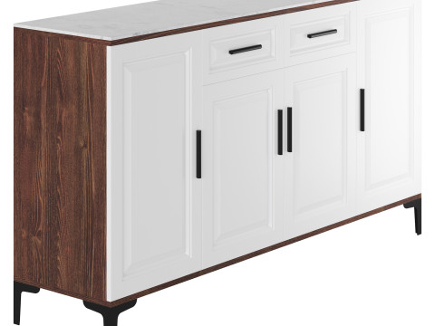Modern Wood Buffets Sideboards 3 3D 모델
