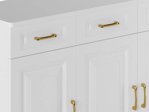 Credenza moderna in legno Credenza 1 Modello 3D