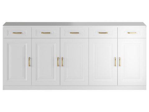 Modern Wood Sideboard Credenza 1 Modelo 3D
