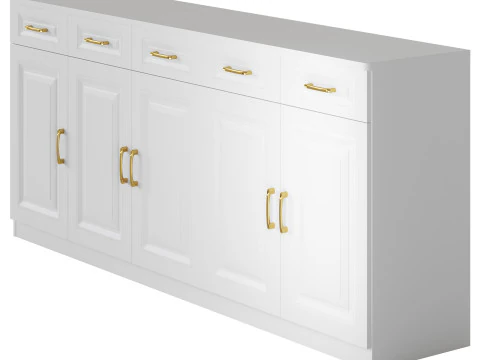 Credenza moderna in legno Credenza 1 Modello 3D