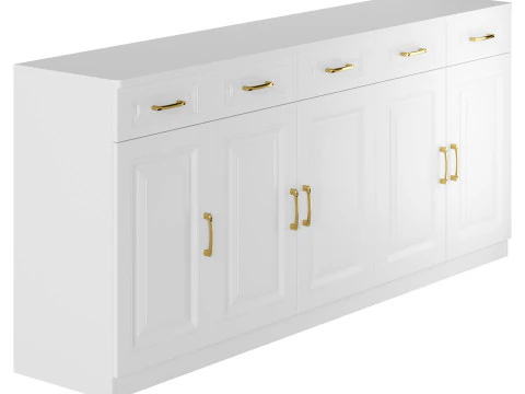 Credenza moderna in legno Credenza 1 Modello 3D
