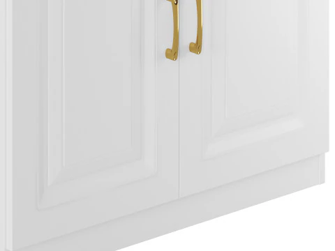 Modern Wood Sideboard Credenza 2 3D Model