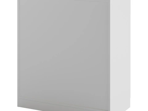 Modern Wood Sideboard Credenza 2 3D Model