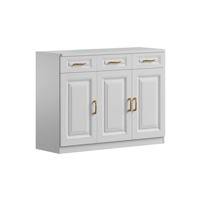 Modern Wood Sideboard Credenza 3 3D मॉडल .c4d .max .obj .3ds .fbx .stl .blend 