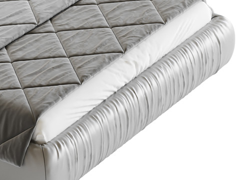 Modern Bed Frame Foam Standard Bed 3D Model