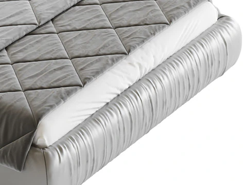 Modern Bed Frame Foam Standard Bed 3D Model