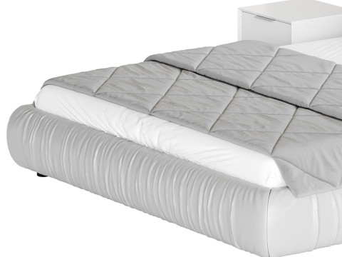 Modern Bed Frame Foam Standard Bed 3D Model