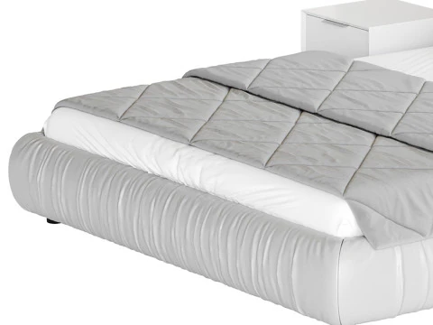 Modern Bed Frame Foam Standard Bed 3D Model