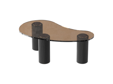 Modern Black Coffee Table 3D Model