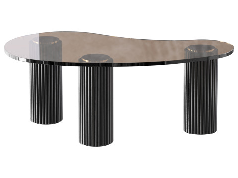 Modern Black Coffee Table Modelo 3D